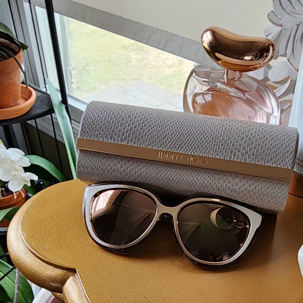 Jimmy Choo Cindy's rose gold Sunglasses